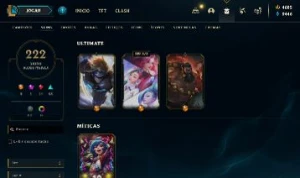 Conta com 222 Skins e 4605 RP - League of Legends LOL