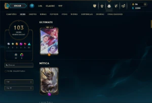 Prata 3 com 90 Champs e 103 Skins +1 Prestigio - League of Legends LOL