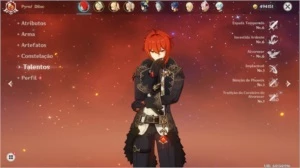 AR 41 DILUC Constelação 1 E Venti + todos os personagens 4* - Genshin Impact
