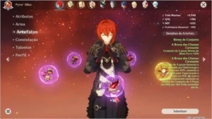 AR 41 DILUC Constelação 1 E Venti + todos os personagens 4* - Genshin Impact