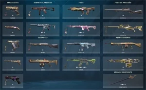 Conta valorant 44 skins / 3 knives + Level 88 Gold l