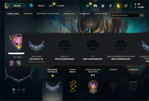 Conta prata 3 com 40 Champs e 20 Skins + 7 Fragmentos - League of Legends LOL