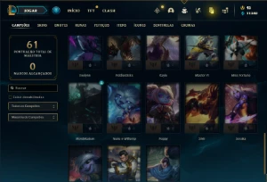 Conta prata 3 com 40 Champs e 20 Skins + 7 Fragmentos - League of Legends LOL