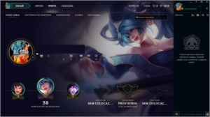 Conta Unranked (LVL 30) - 5 Chaves + 18 Champions + DJ Sona - League of Legends LOL