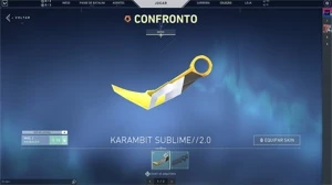 Conta Ouro 3 Smurf com faca Karambit e Vandal RGX + 946 Riot - Valorant