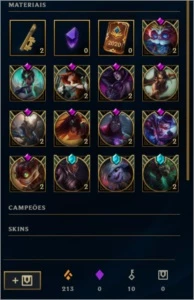 CONTA LOL: COM 80 SKINS - 116 CHAMPIONS - BORDA PLATINA - League of Legends