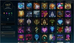 CONTA LOL: COM 80 SKINS - 116 CHAMPIONS - BORDA PLATINA - League of Legends