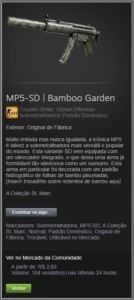 MP5-SD | Bamboo Garden - CSGO - Counter Strike