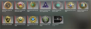 conta steam cs go 11 medalhas, 3343 horas de jogo, nível 60 - Counter Strike
