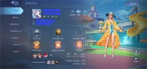 Conta MLBB Main Sup/Mago - Mobile Legends