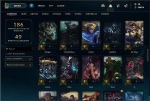 Conta bronze 1 com 66 Champs e 31 Skins - League of Legends LOL