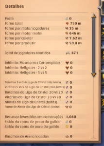 Conta Albion 750M | Craft | T8 Minerador | 5 Classes 800/800 - Albion Online