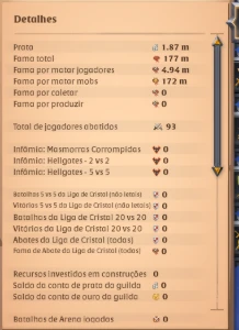 Conta Albion 750M | Craft | T8 Minerador | 5 Classes 800/800 - Albion Online
