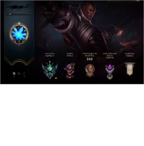 Conta Platina 4 18 skins - League of Legends LOL