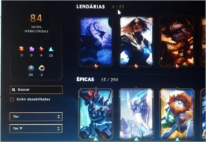 Conta LOL master - League of Legends