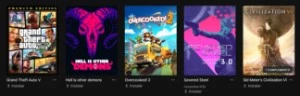 CONTA COM GTA V PREMIUM EDITION E MAIS 4 OUTROS JOGOS - Epic Games