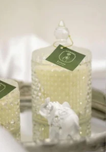 Vela Aromática na Bomboniere Gaia 300g - Artesanato e Personalizados