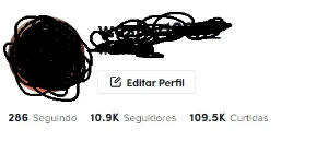Conta TIKTOK 10.9k seguidores - Redes Sociais
