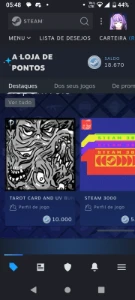 Steam pontos/points