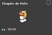 Raro Visual Chapéu De Pato Habbo