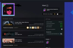 Steam conta com CS:GO 5000+ horas