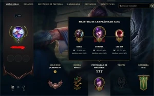 conta zed campeonato - League of Legends LOL