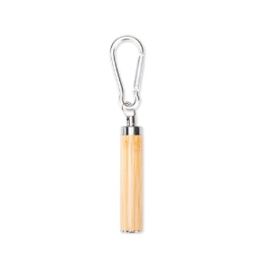Lanterna de Bambu com Mosquetão - Artesanato e Personalizados