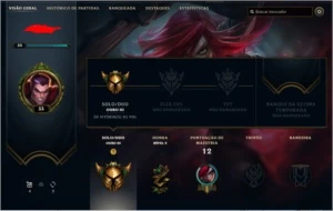 Conta gold 3 com skin da katarina - League of Legends LOL
