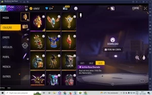 Conta Free Fire Rara