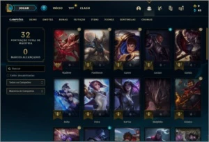 Conta MESTRE com 3 skins e 36 champs - League of Legends LOL
