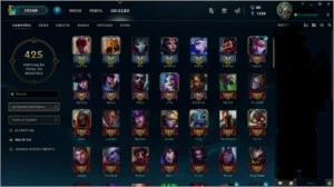 CONTA GOLD 1(PLAT s7), 57 SKINS, FALTANDO 8 CHAMPS, LVL 77 - League of Legends LOL