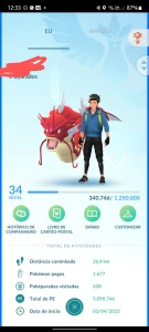 Conta pokemon go level 34 - Pokémon