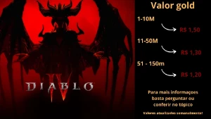 Diablo 4 - Gold - 1 Milhao - Temporada do sangue - Blizzard