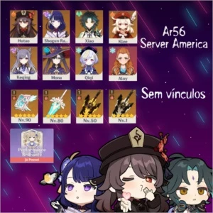 Hutao,Baal,Xiao + Quatro 5* AR 56 - Genshin Impact