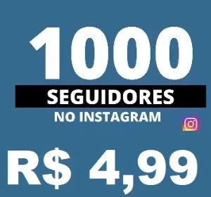 SEGUIDORES INSTAGRAM ENVIO RÁPIDO 1000 POR R$ 4,99