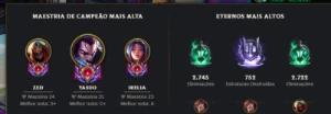 Conta de lol super boa full champions e todos os eternos - League of Legends