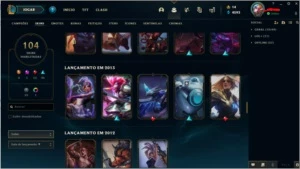 Conta lol 104 campeões e 104 skins - League of Legends