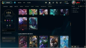 Conta lol 104 campeões e 104 skins - League of Legends