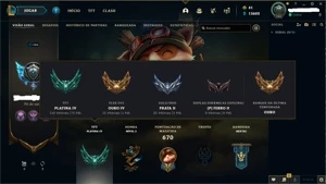 218SKINS, MMR PLATINA, TODAS VITORIOSAS DESDE 2016 - League of Legends LOL