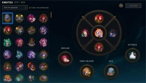 218SKINS, MMR PLATINA, TODAS VITORIOSAS DESDE 2016 - League of Legends LOL