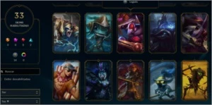 CONTA LOL //33 SKINS //105 CHAMPS //LVL 206 //GOLD2 - League of Legends