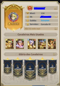 SSA Legend Justice lvl 124 30+chars - Saint Seiya Awakening