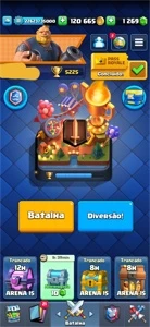 CONTA CLASH ROYALE LIGA 1, NIVEL 11 COM  1200MIL GEMAS