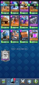 Conta Clash Royale│6153 Trofeús│14 Carta Lvl 14 │ nível 40