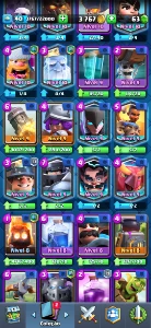 Conta Clash Royale│6153 Trofeús│14 Carta Lvl 14 │ nível 40