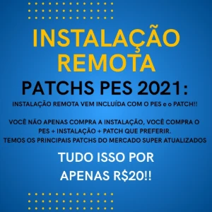 INSTALAÇÃO REMOTA + PATCH PES2021 (não precisa ter o patch) - eFootball PES