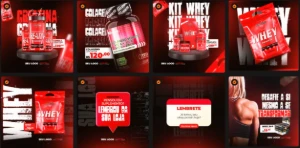 Arte Loja de Suplemento PSD Premium (Editável e Profiss.) - Outros