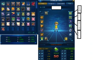 Conta DMO 3 Triple SSS+ - Digimon Masters Online