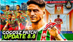 PES 2021 PC com Gogosz Patch 2025 Atualizações 8.0 e 8.8 PC - eFootball PES