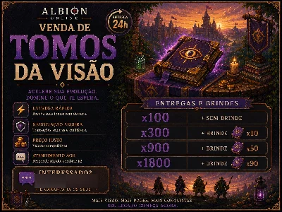 Tomos Da Visão | X100 | Fácil entrega | Américas - Albion Online